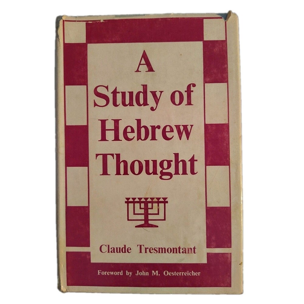 Vintage 1960 A Study of Hebrew Thought Claude Tresmontant Desclee Philosophy